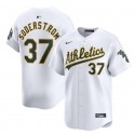 Oakland Athletics #37 Tyler Soderstrom White Home Limited Stitched Jersey