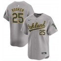 Oakland Athletics #25 Brent Rooker Gray Away Limited Stitched Jersey