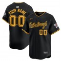 Pittsburgh Pirates Custom Black Alternate Limited Stitched Jersey