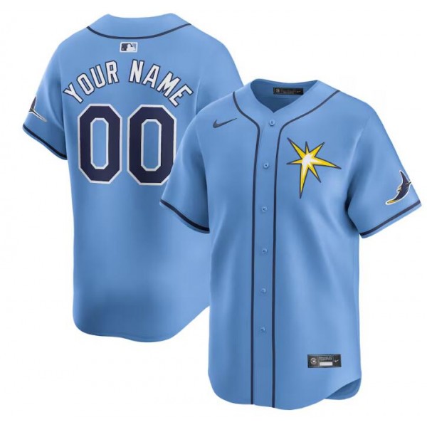 Tampa Bay Rays Custom Light Blue Alternate Stitched Jersey