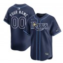 Tampa Bay Rays Custom Navy Away Limited Stitched Jersey