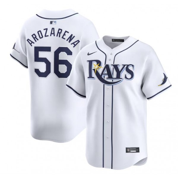 Tampa Bay Rays #56 Randy Arozarena White Home Limited Stitched Jersey