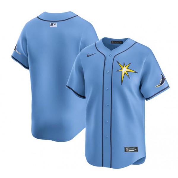 Tampa Bay Rays Blank Light Blue Alternate Limited Stitched Jersey