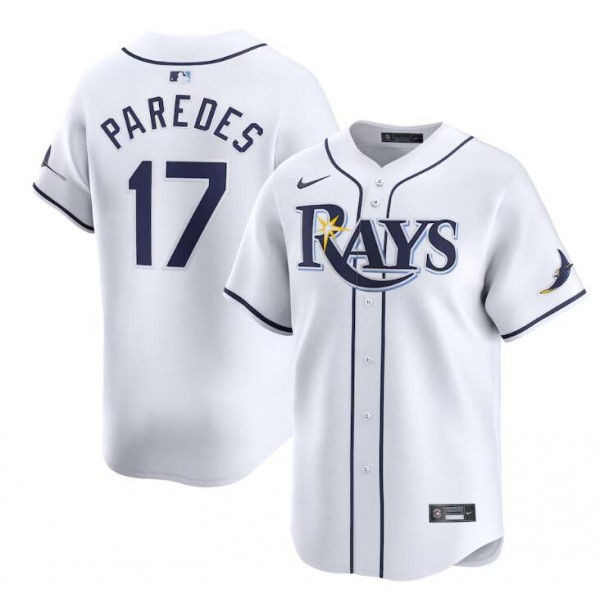 Tampa Bay Rays #17 Isaac Paredes White Home Limited Stitched Jersey