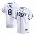 Tampa Bay Rays #8 Brandon Lowe White Home Limited Stitched Jersey
