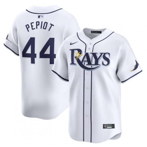 Tampa Bay Rays #44 Ryan Pepiot White Home Limited Stitched Jersey