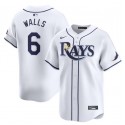 Tampa Bay Rays #6 Taylor Walls White Home Limited Stitched Jersey