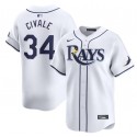 Tampa Bay Rays #34 Aron Civale White Home Limited Stitched Jersey