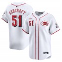 Cincinnati Reds #51 Graham Ashcraft White Home Limited Stitched Jersey