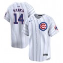 Chicago Cubs #14 Ernie Banks White Cool Base Stitched Jersey