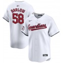 Cleveland Guardians #58 Scott Barlow White Home Limited Stitched Jersey