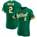 Oakland Athletics #2 Lawrence Butler Green Flex Base Stitched Jersey