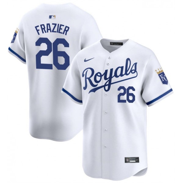 Kansas City Royals #26 Adam Frazier White 2024 Home Limited Cool Base Stitched Jersey