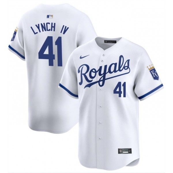 Kansas City Royals #41 Daniel Lynch IV White 2024 Home Limited Cool Base Stitched Jersey