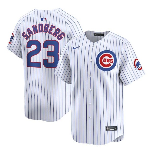 Chicago Cubs #23 Ryne Sandberg White Cool Base Stitched Jersey