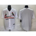 St. Louis Cardinals Blank White Cool Base Stitched Jersey