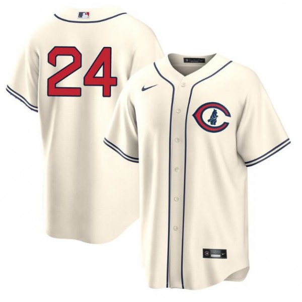Chicago Cubs #24 Cody Bellinger Cream Field Of Dreams Cool Base Stitched Jersey