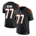 Cincinnati Bengals #77 Trent Brown Black Vapor Untouchable Limited Stitched Jersey