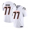 Cincinnati Bengals #77 Trent Brown White Vapor Untouchable Limited Stitched Jersey