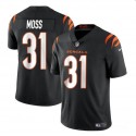 Cincinnati Bengals #31 Zack Moss Black Vapor Untouchable Limited Stitched Jersey