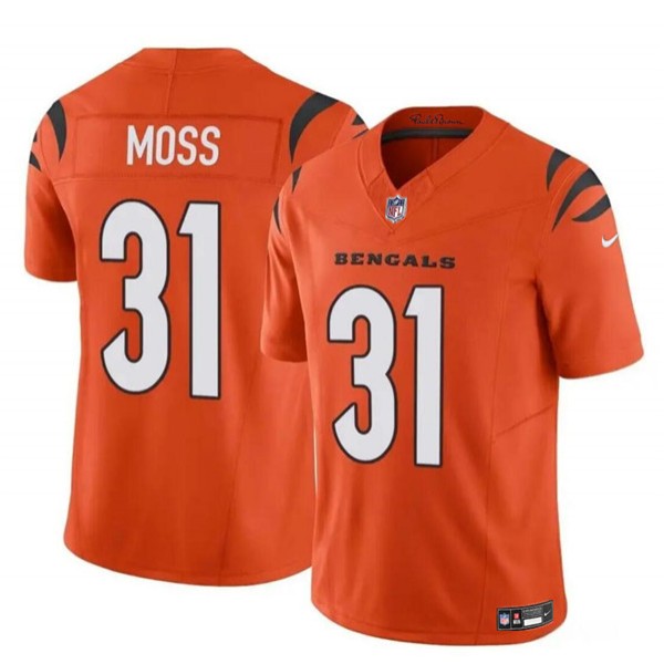 Cincinnati Bengals #31 Zack Moss Orange 2024 F.U.S.E. Vapor Untouchable Limited Stitched Jersey
