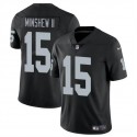 Las Vegas Raiders #15 Gardner Minshew II Black Vapor Stitched Jersey