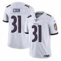 Baltimore Ravens #31 Dalvin Cook White Vapor Limited Jersey