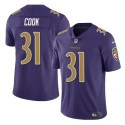 Baltimore Ravens #31 Dalvin Cook Purple Color Rush Vapor Limited Jersey