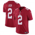 New York Giants #2 Drew Lock Red Vapor Untouchable Limited Stitched Jersey