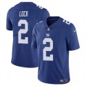 New York Giants #2 Drew Lock Blue Vapor Untouchable Limited Stitched Jersey