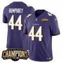 Baltimore Ravens #44 Marlon Humphrey Purple 2023 F.U.S.E. AFC North Champions Vapor Limited Jersey