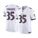Baltimore Ravens #35 Gus Edwards White 2023 F.U.S.E. Vapor Limited Jersey