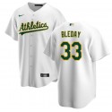 Oakland Athletics #33 JJ Bleday White Cool Base Stitched Jersey