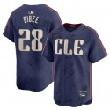 Cleveland Guardians #28 Tanner Bibee Navy 2024 City Connect Limited Stitched Jersey