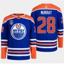 Edmonton Oilers #28 Connor Brown Royal 2024 Stanley Cup Final Patch Stitched Jersey