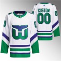 Carolina Hurricanes Custom White 2023 24 Stitched Jersey