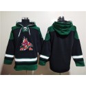Arizona Coyotes Blank Black Green Ageless Must-Have Lace-Up Pullover Hoodie