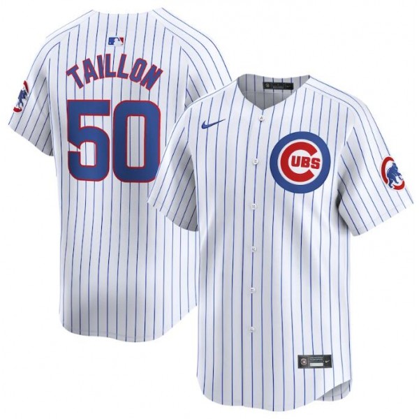 Chicago Cubs #50 Jameson Taillon White 2024 Home Limited Stitched Jersey