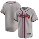 Atlanta Braves Blank Gray 2024 Away Limited Stitched Jersey