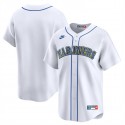 Seattle Mariners Blank White Throwback Cooperstown Limited Stitched Jersey