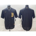 Boston Red Sox Blank Black Cool Base Stitched Jersey