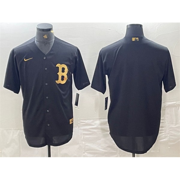 Boston Red Sox Blank Black Cool Base Stitched Jersey