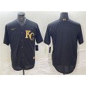 Kansas City Royals Blank Black Cool Base Stitched Jersey
