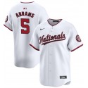 Washington Nationals #5 CJ Abrams White 2024 Home Limited Stitched Jersey