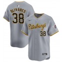 Pittsburgh Pirates #38 Edward Olivares Gray 2024 Away Limited Stitched Jersey