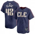Cleveland Guardians #48 Emmanuel Clase Navy 2024 City Connect Limited Stitched Jersey
