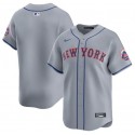 New York Mets Blank 2024 Gray Away Limited Stitched Jersey