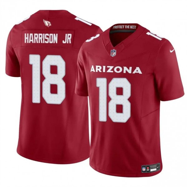 Arizona Cardinals #18 Marvin Harrison Jr Red 2024 Draft F.U.S.E. Vapor Untouchable Limited Stitched Jersey