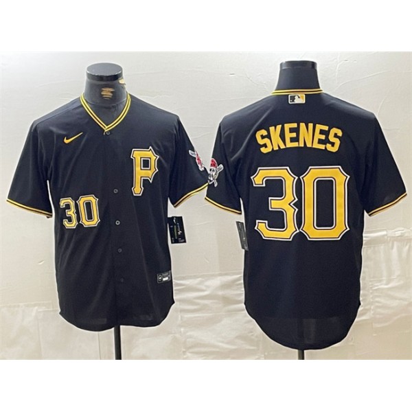 Pittsburgh Pirates #30 Paul Skenes Black Stitched Jersey