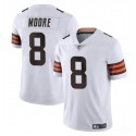 Cleveland Browns #8 Elijah Moore White Vapor Limited Stitched Jersey
